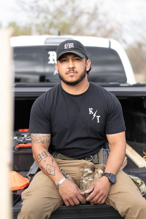 Cristian Barron, firearms instructor and USMC veteran